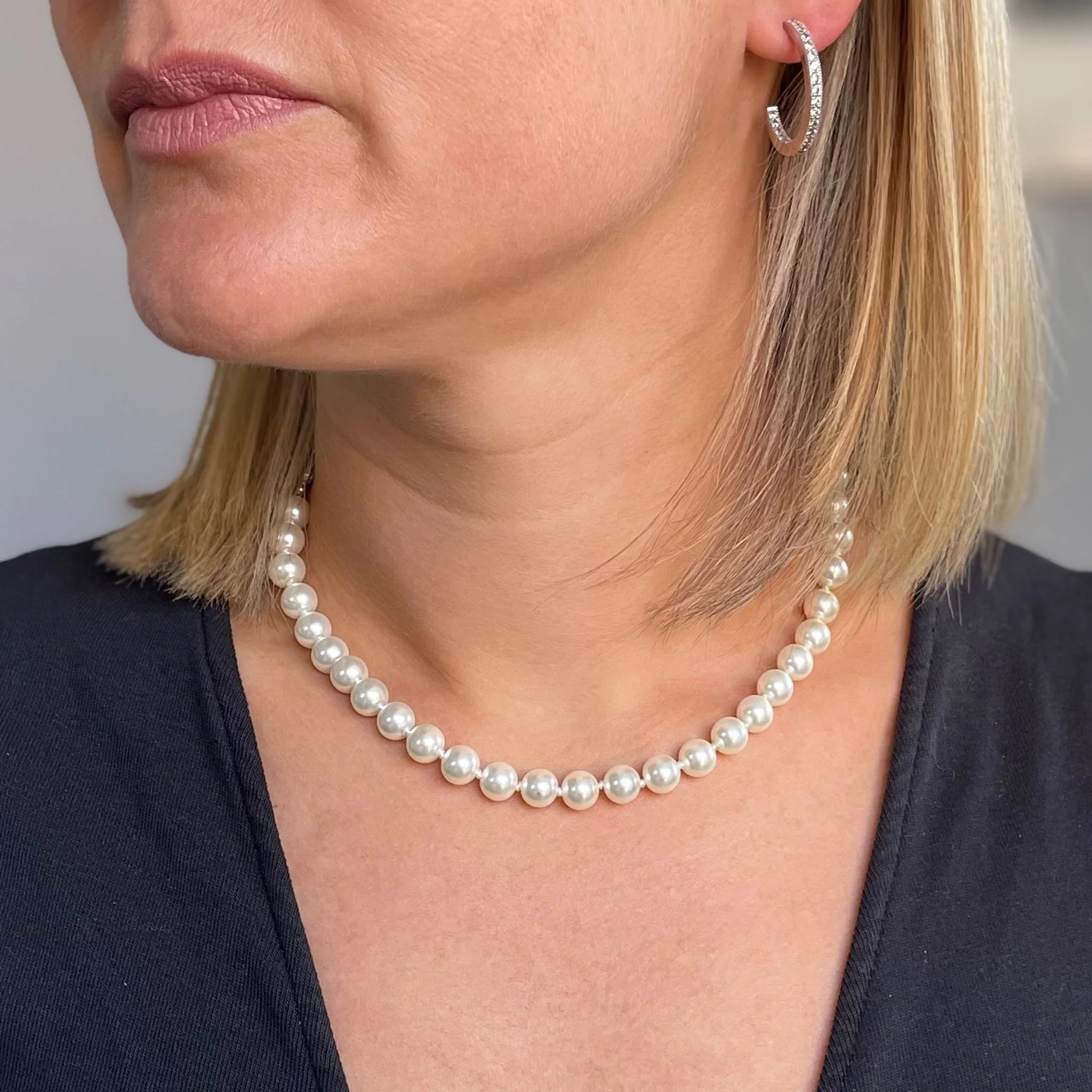 Cachet London Mabel Silver 40cm Pearl Necklace - Image 10