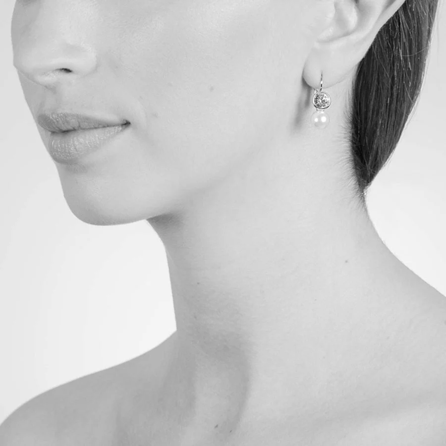 Cachet London Mimi Silver Lever Back Earrings - Image 4