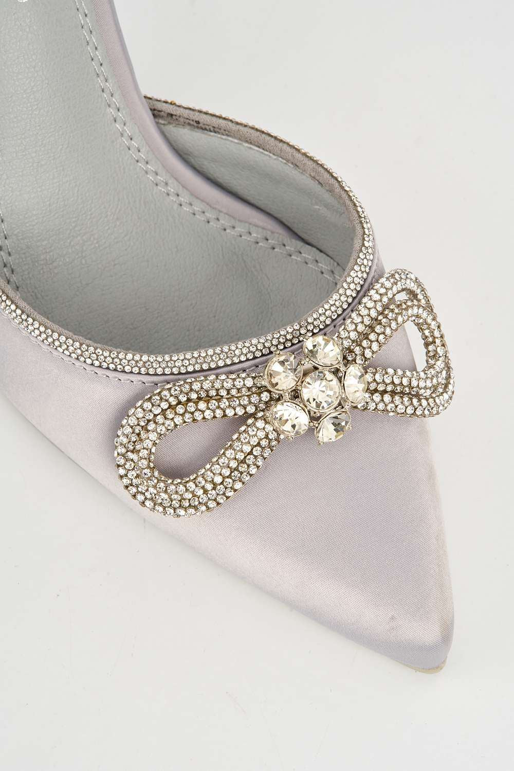 Miss Diva Silver Natalie Pointed High Heel - Image 6