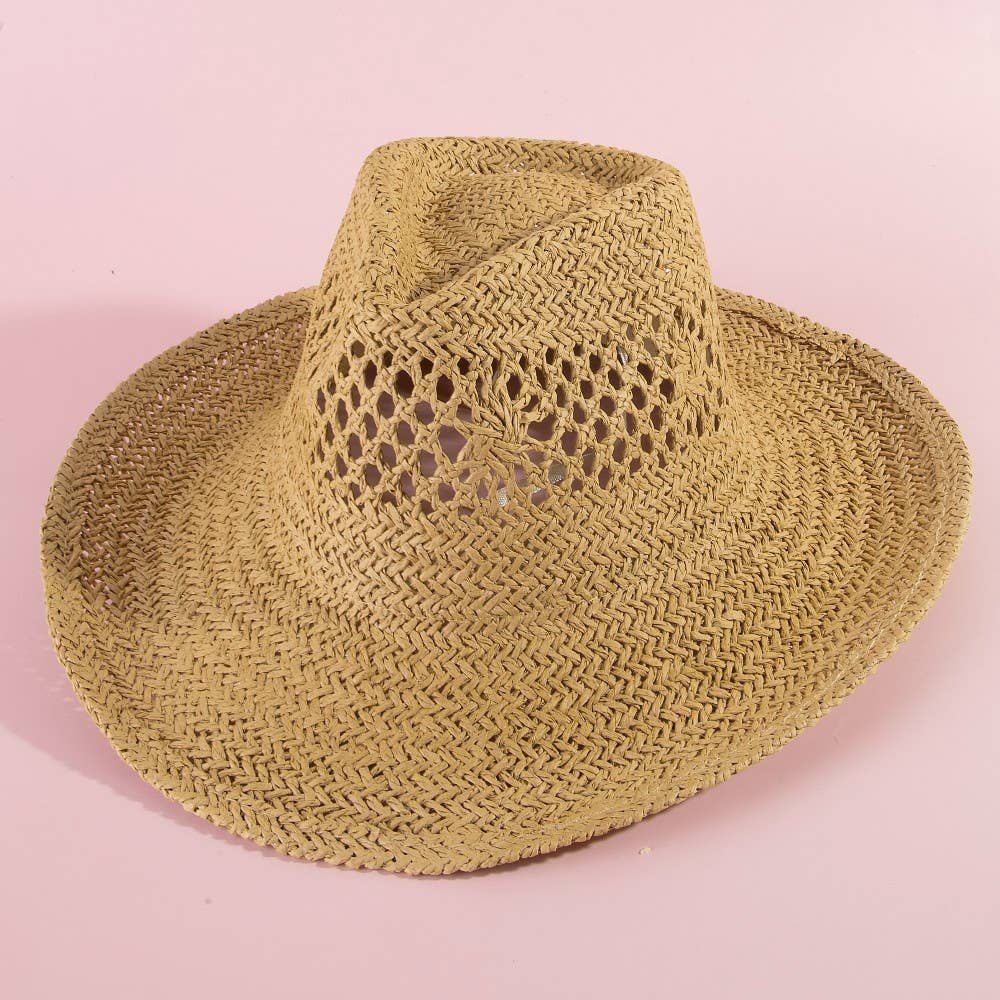 Natural Straw Cowboy Hat: KH