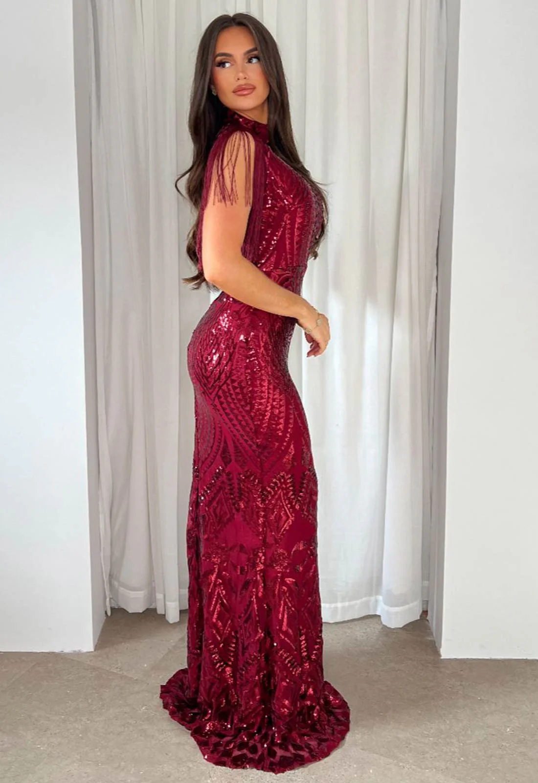 Nazz Collection Berry Magic Maxi Dress - Image 4