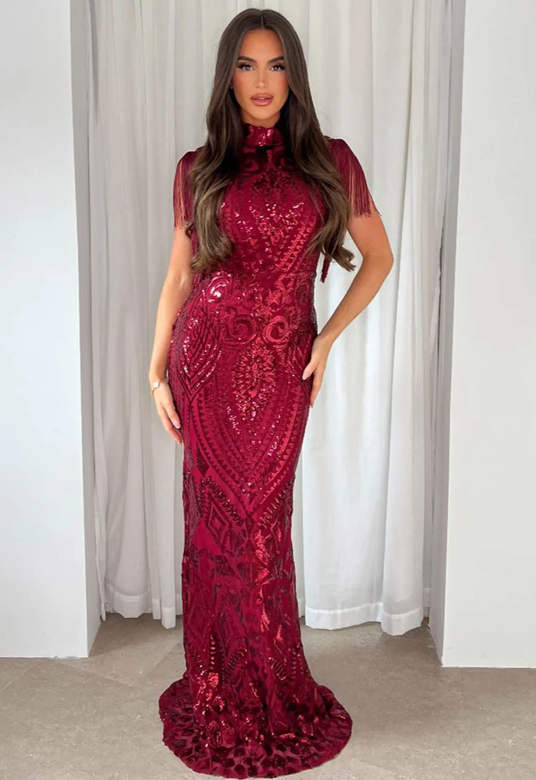 Nazz Collection Berry Magic Maxi Dress - Image 5