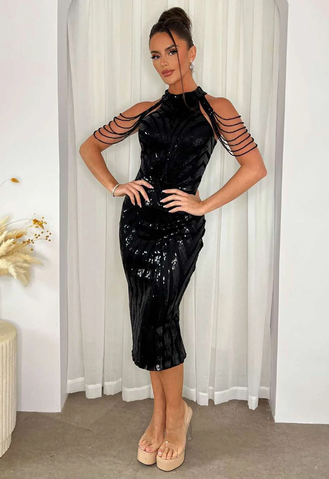 Nazz Collection Black Alora Party Dress - Image 5