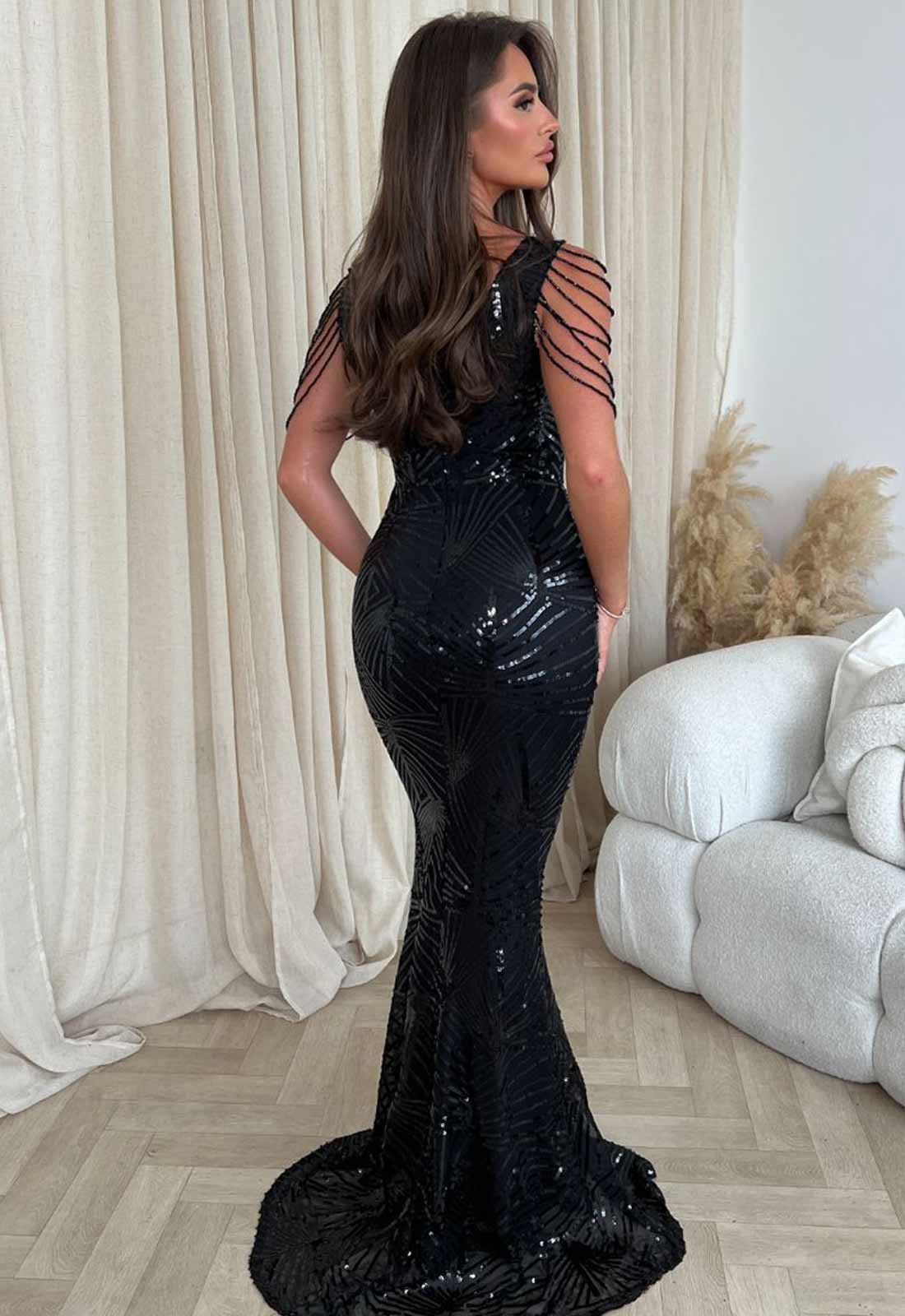 Nazz Collection Black Centerpiece Maxi Dress - Image 4
