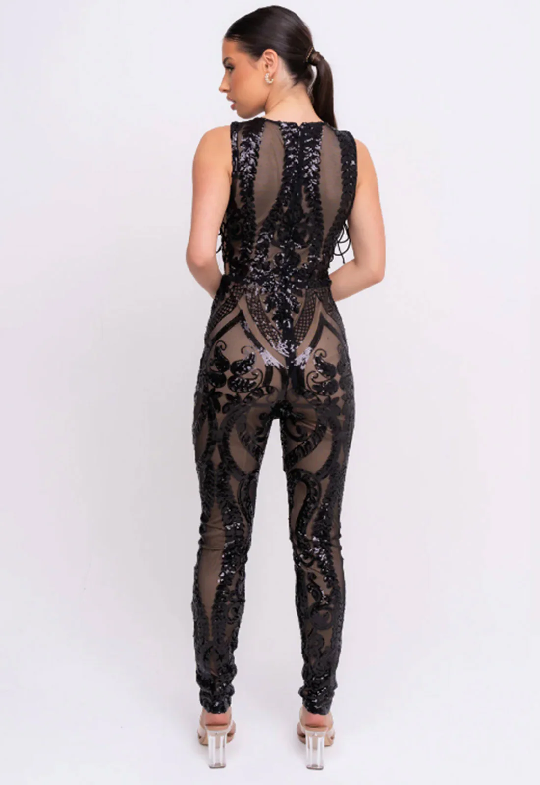 Nazz Collection Black Epic Sequin Jumpsuit - Image 10