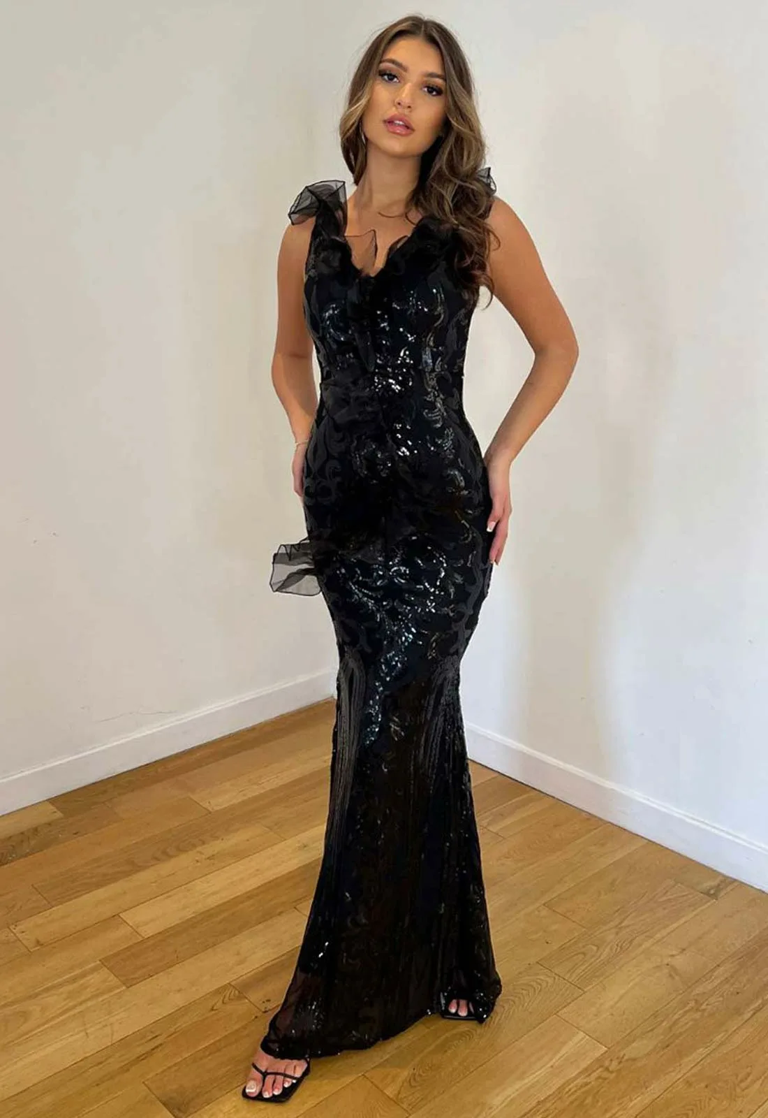 Nazz Collection Black Fairytale Maxi Dress - Image 3
