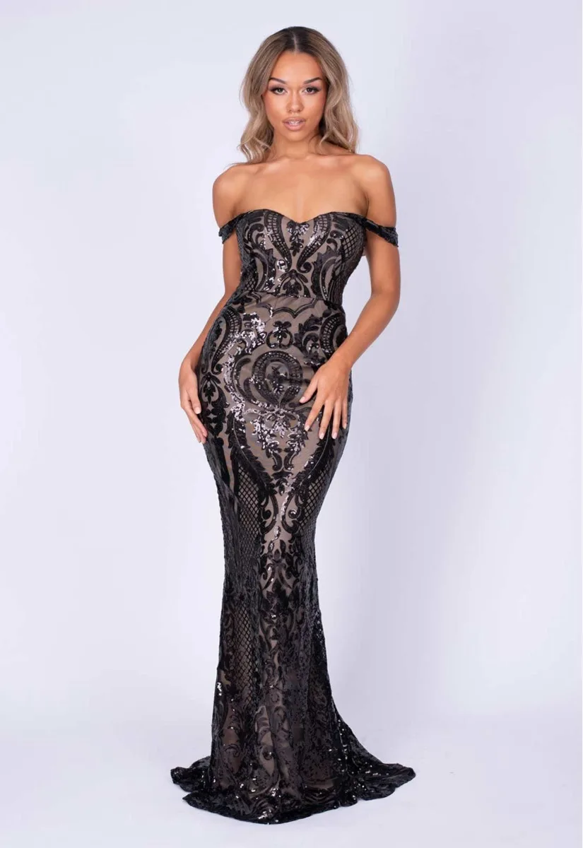 Nazz Collection Black Layali Maxi Dress - Image 11