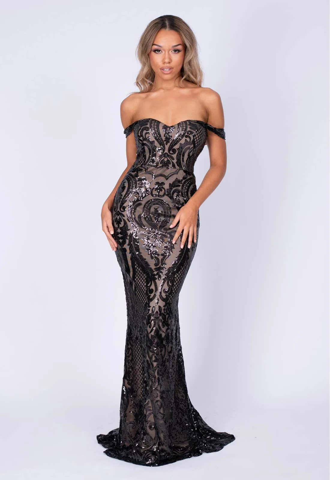 Nazz Collection Black Layali Maxi Dress - Image 3