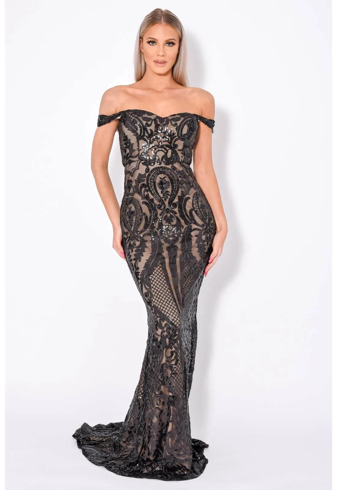 Nazz Collection Black Layali Maxi Dress - Image 5