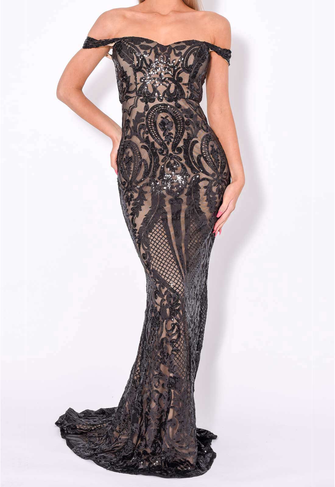Nazz Collection Black Layali Maxi Dress - Image 8