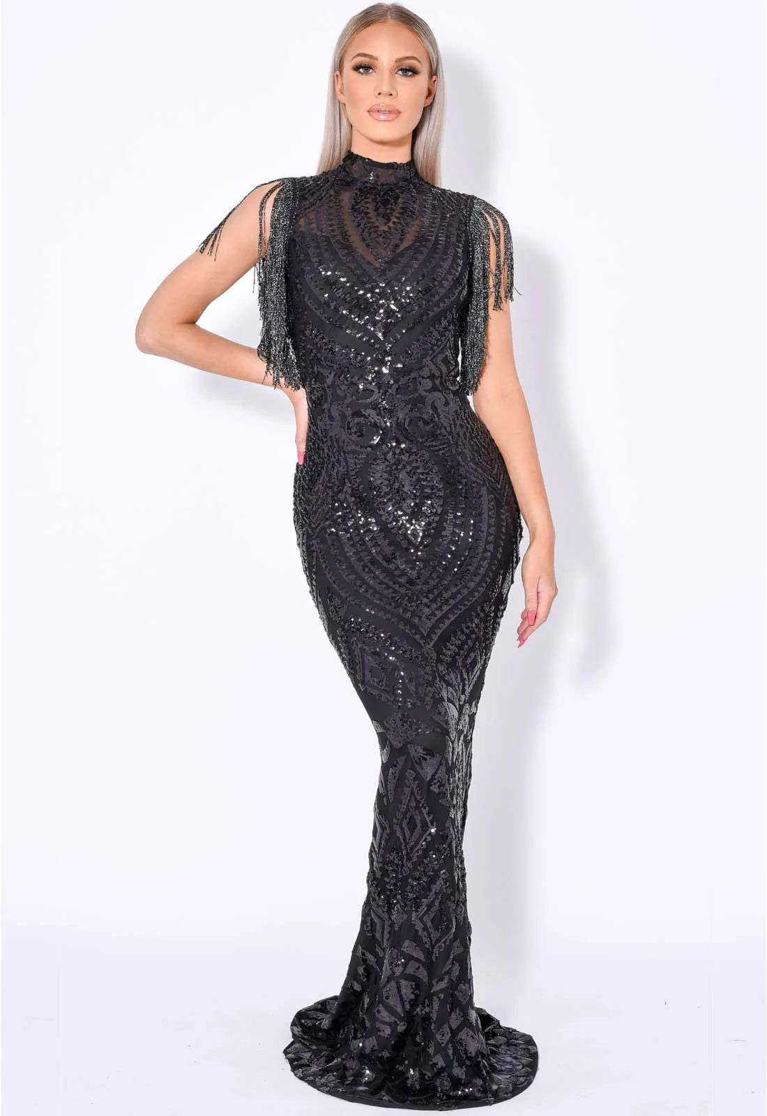 Nazz Collection Black Magic Maxi Dress - Image 4
