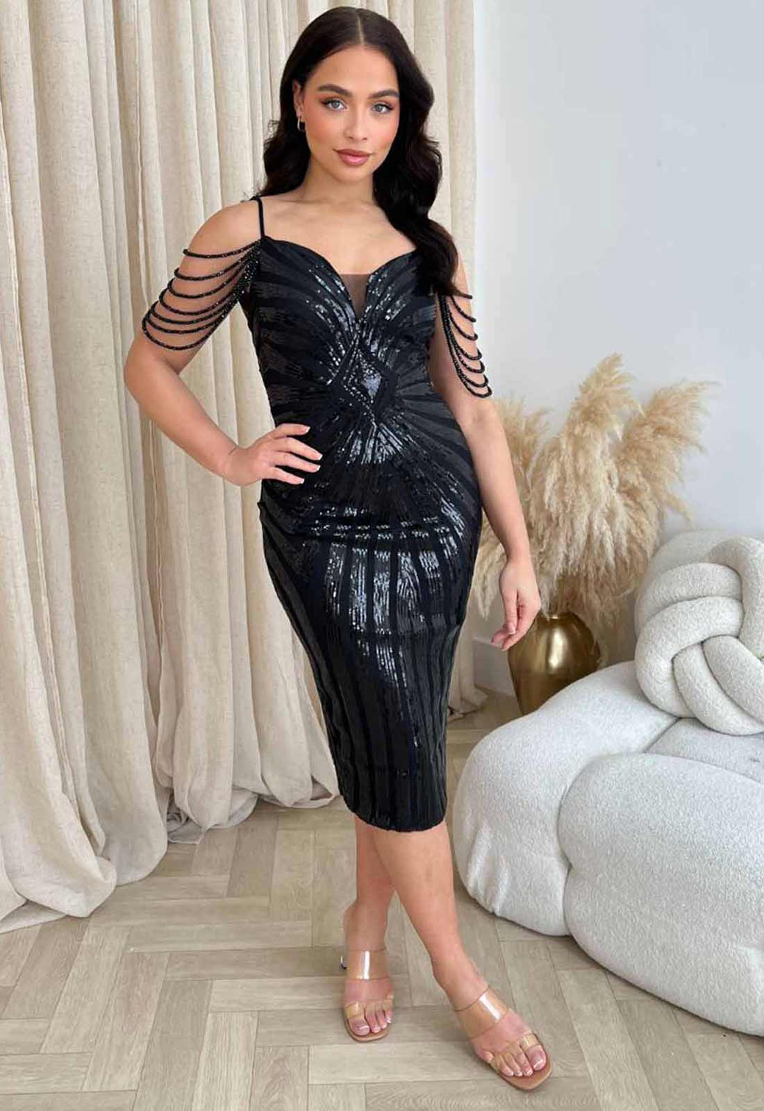 Nazz Collection Black Promise Cocktail Dress - Image 2