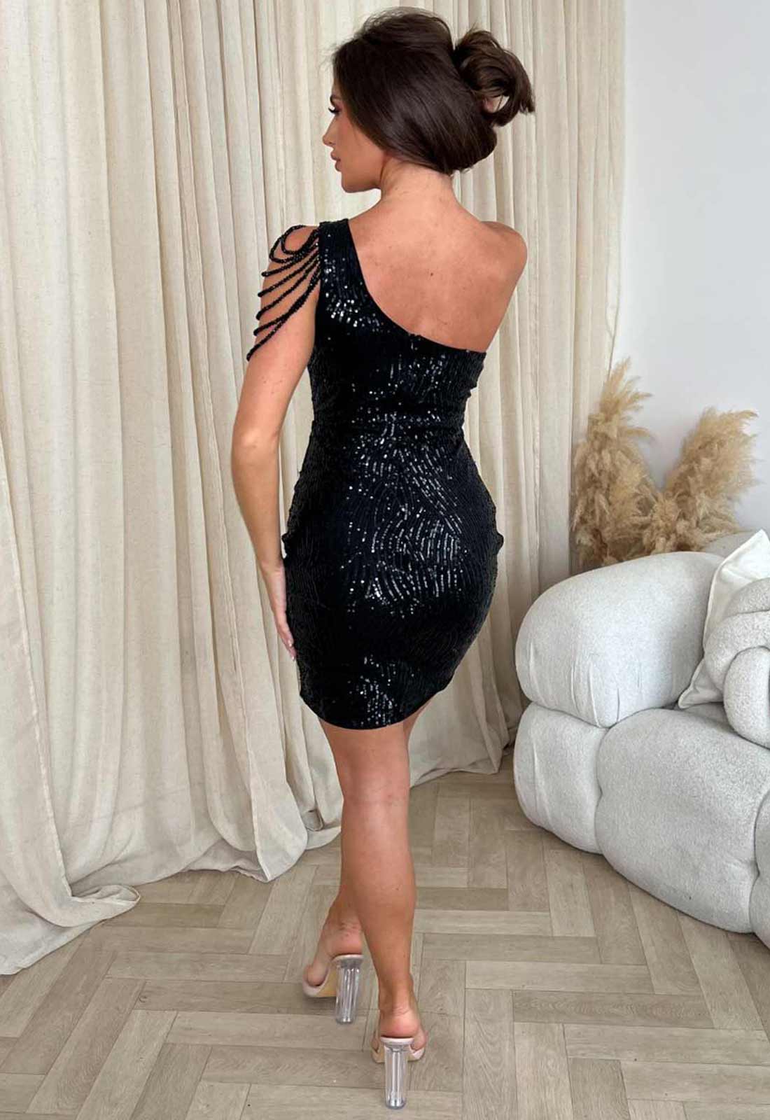 Nazz Collection Black Starlit Party Dress - Image 8
