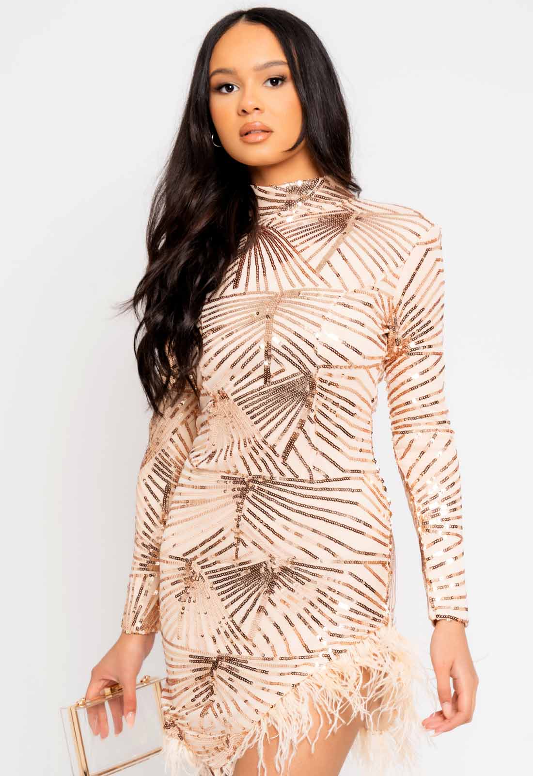 Nazz Collection Gold After Party Dress - Image 3