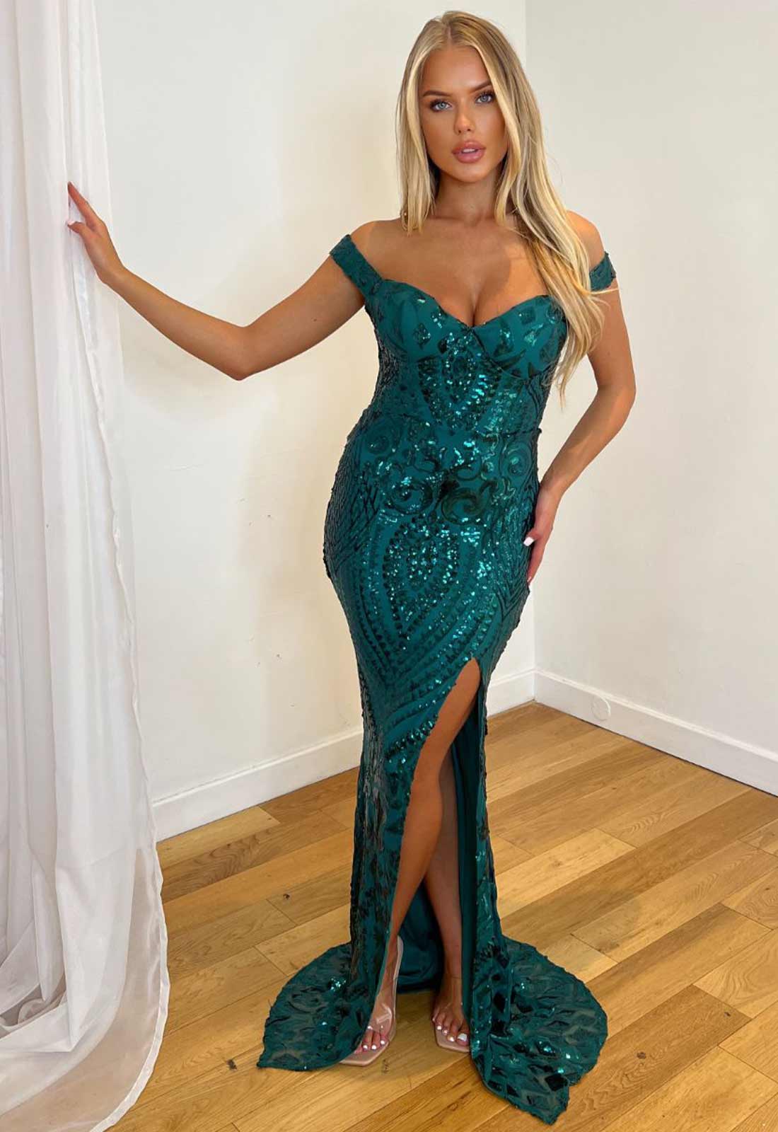 Nazz Collection Green Angelika Maxi Dress - Image 4