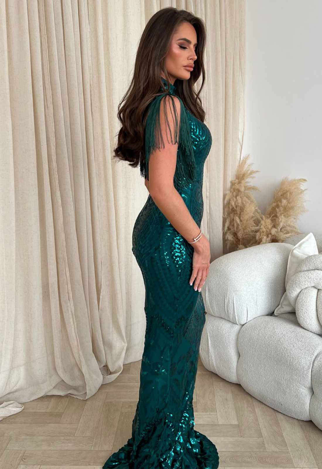 Nazz Collection Green Magic Maxi Dress - Image 5