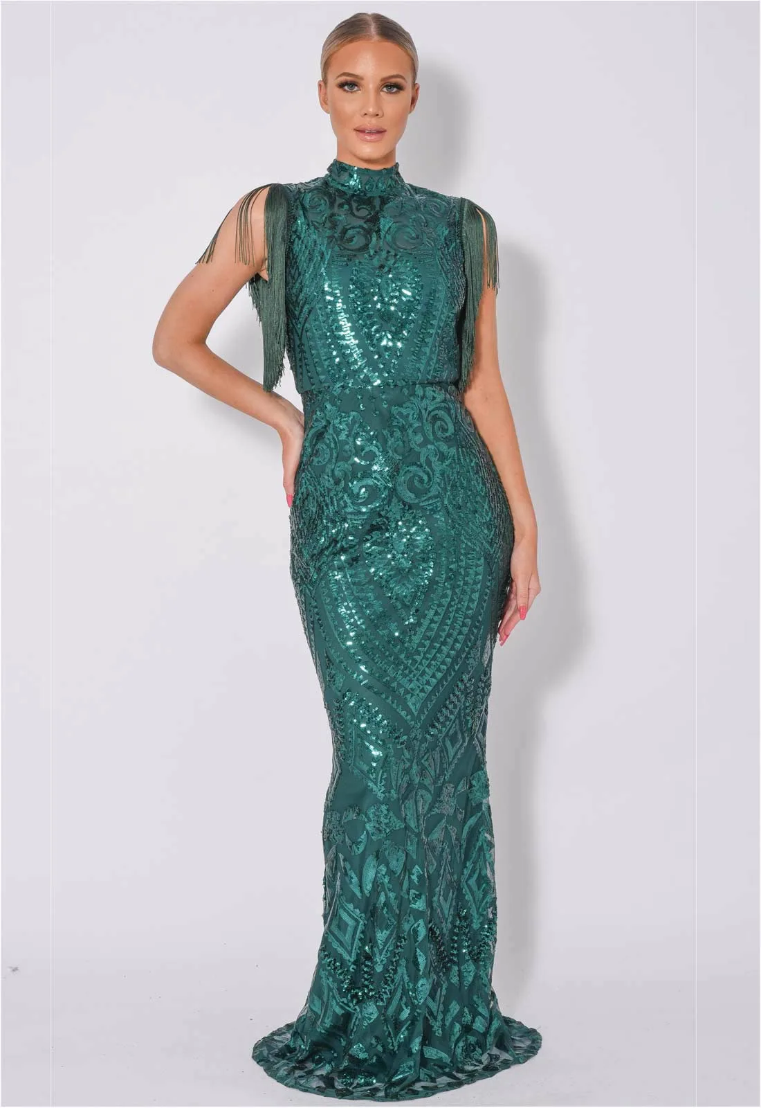 Nazz Collection Green Magic Maxi Dress - Image 6