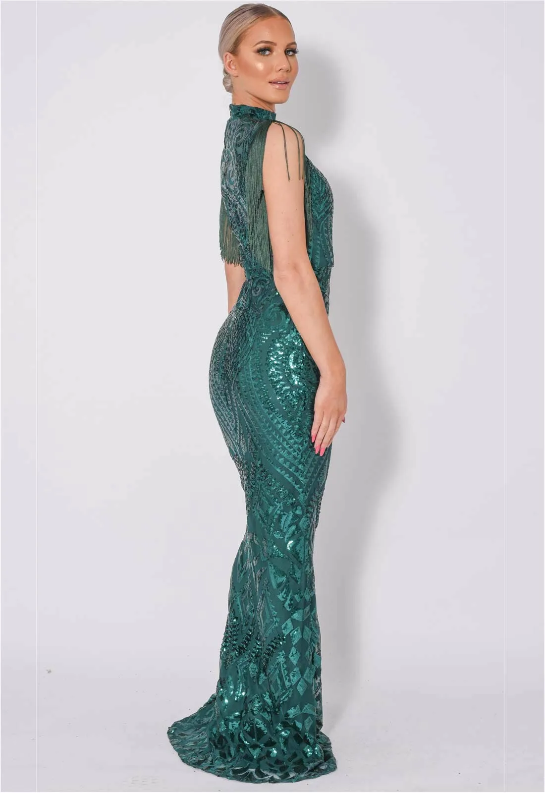 Nazz Collection Green Magic Maxi Dress - Image 8