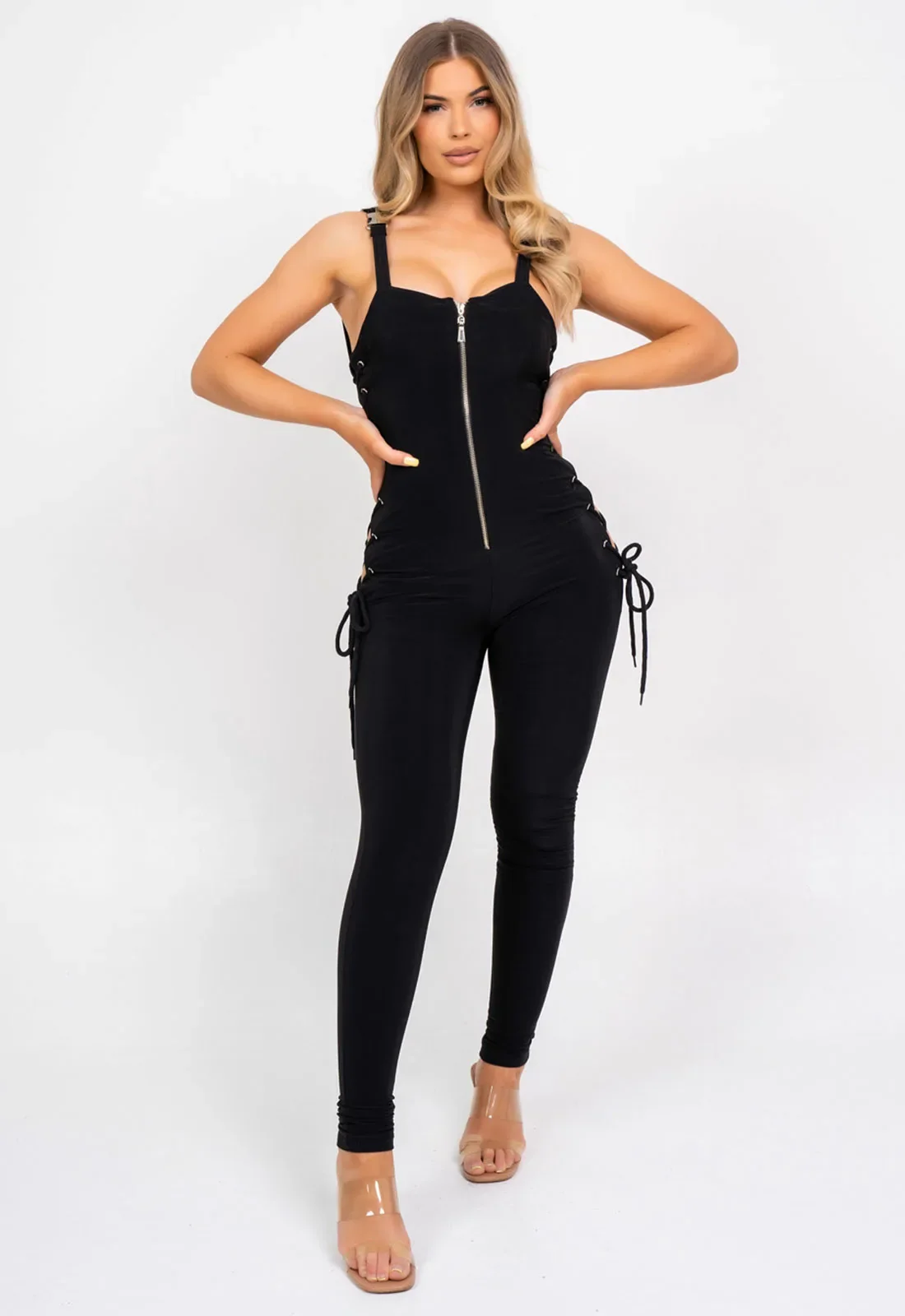 Nazz Collection Khaki Snatched Jumpsuit - Image 4