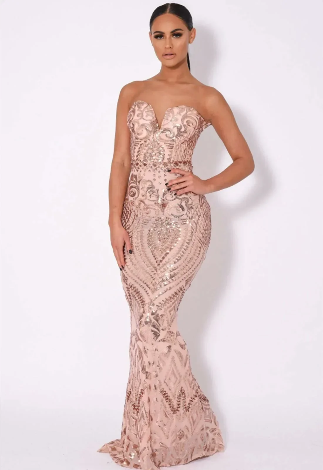 Nazz Collection Rose Gold Kenza Dress - Image 3