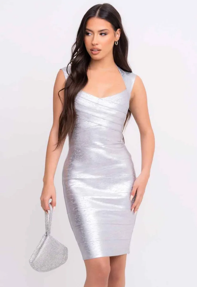 Nazz Collection Silver Dominica Dress - Image 9