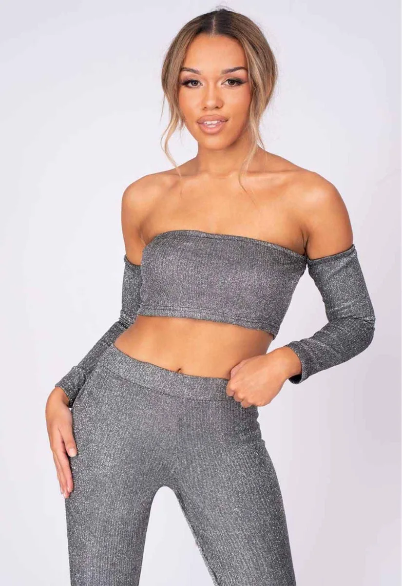 Nazz Collection Silver Havana Leggings Set - Image 8