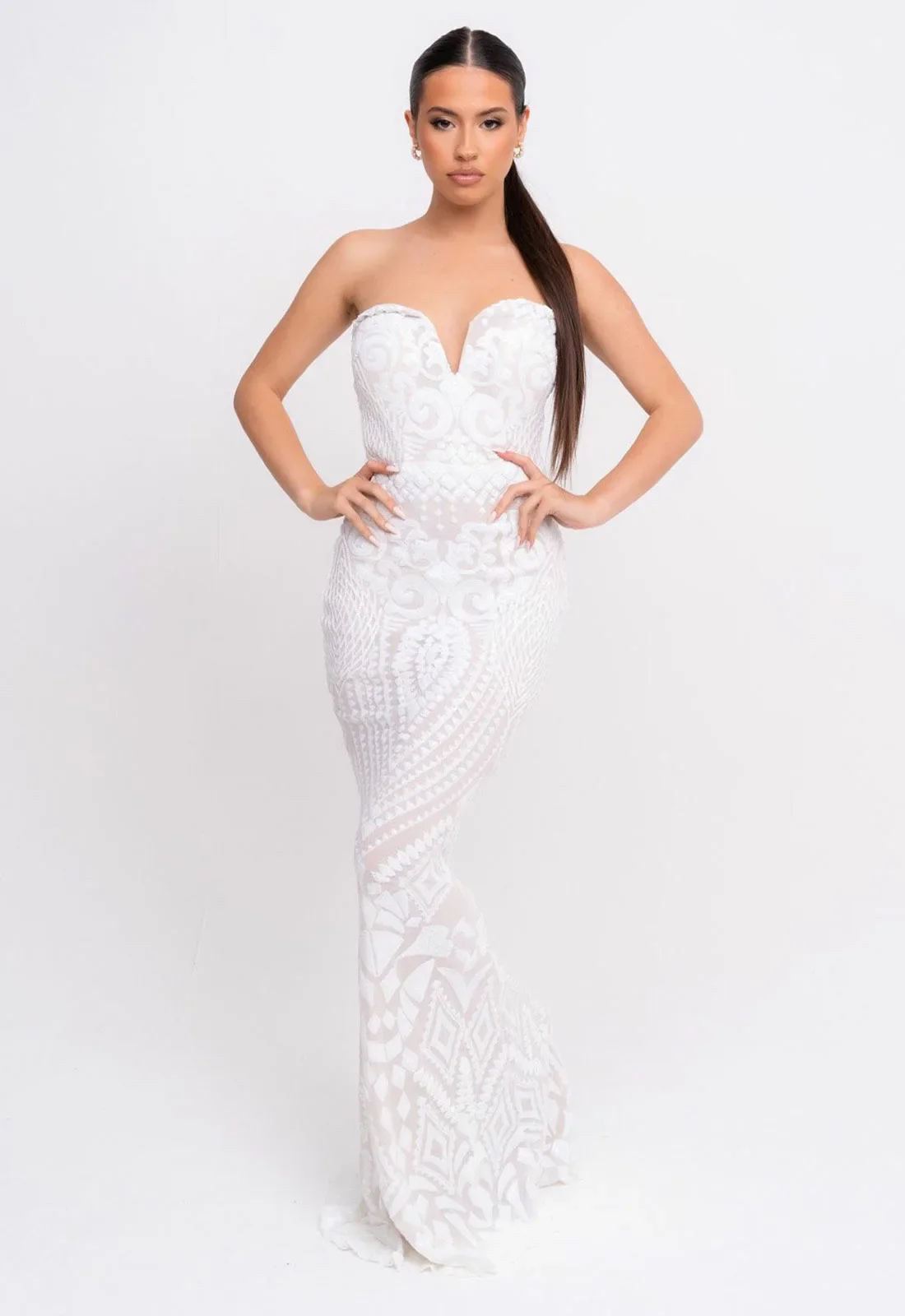 Nazz Collection White Kenza Maxi Dress - Image 2