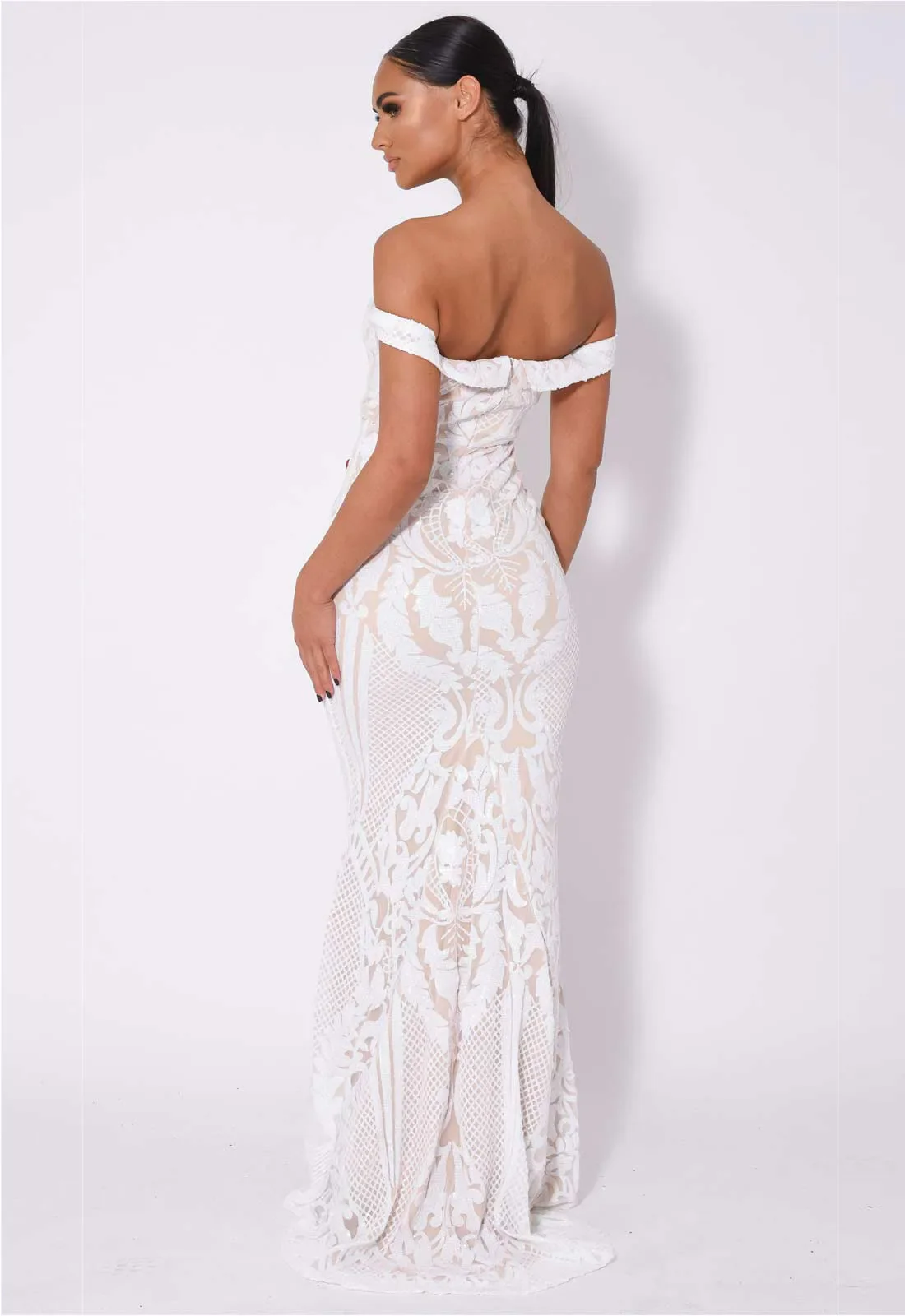 Nazz Collection White Layali Maxi Dress - Image 2