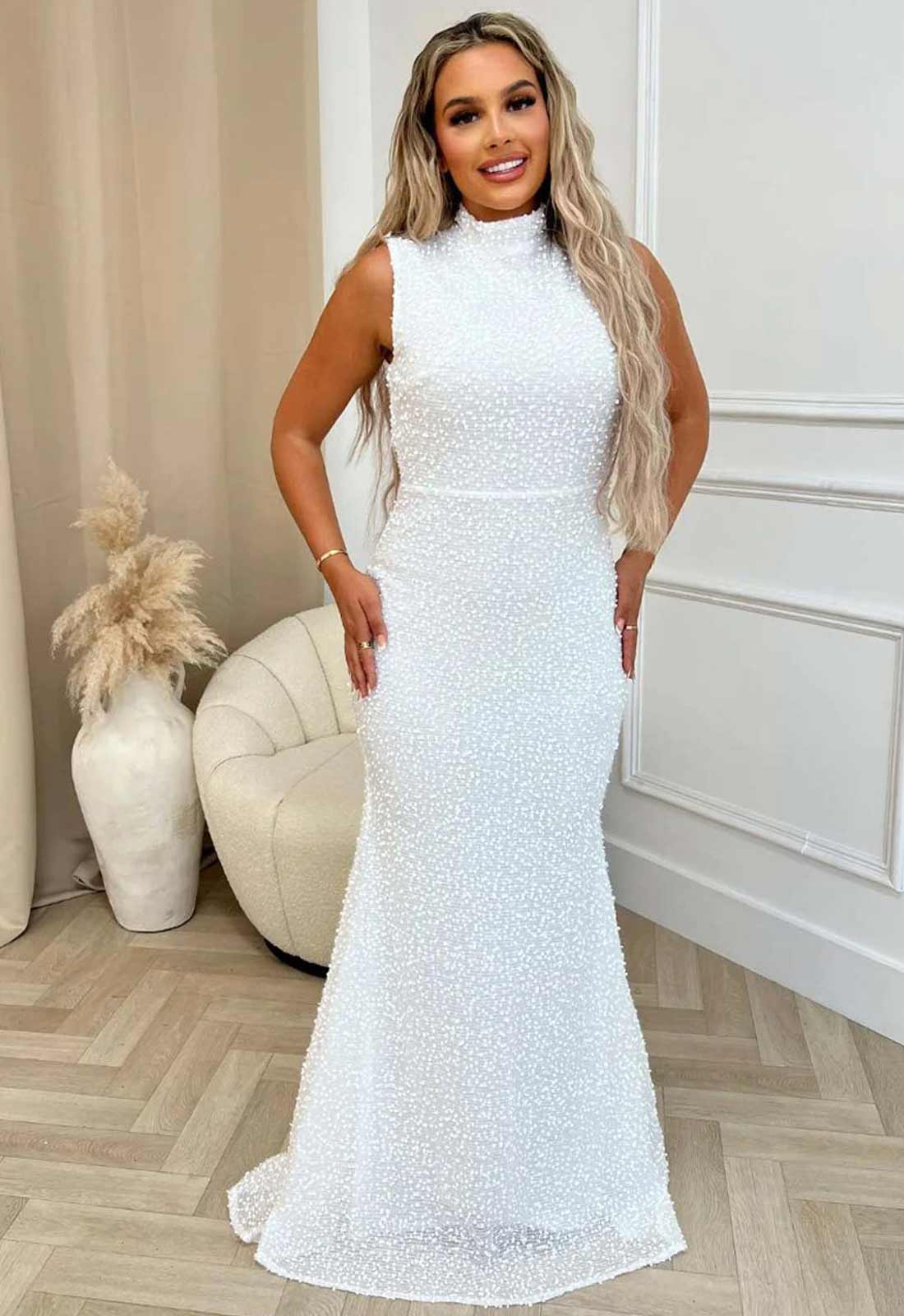 Nazz Collection White Oscars Maxi Dress - Image 3