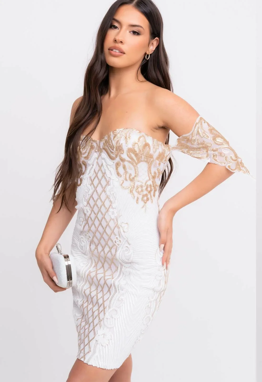 Nazz Collection White Rumour Mini Dress - Image 4