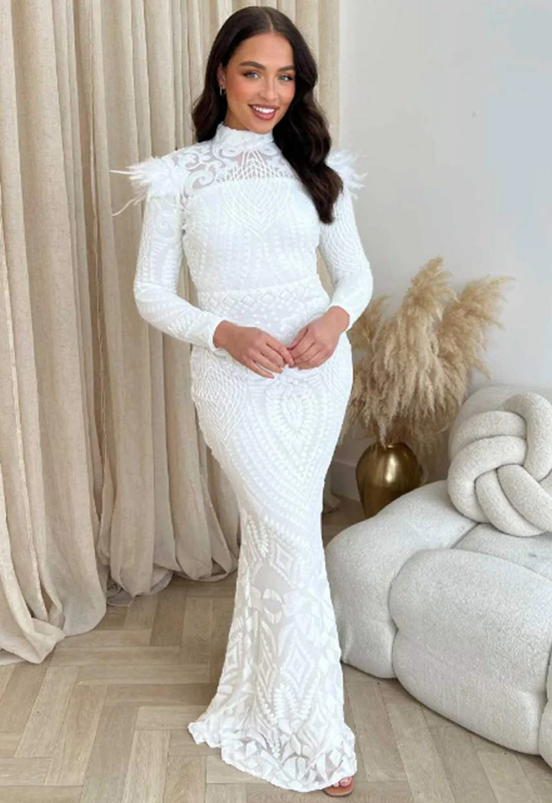 Nazz Collection White Saint Maxi Dress - Image 3