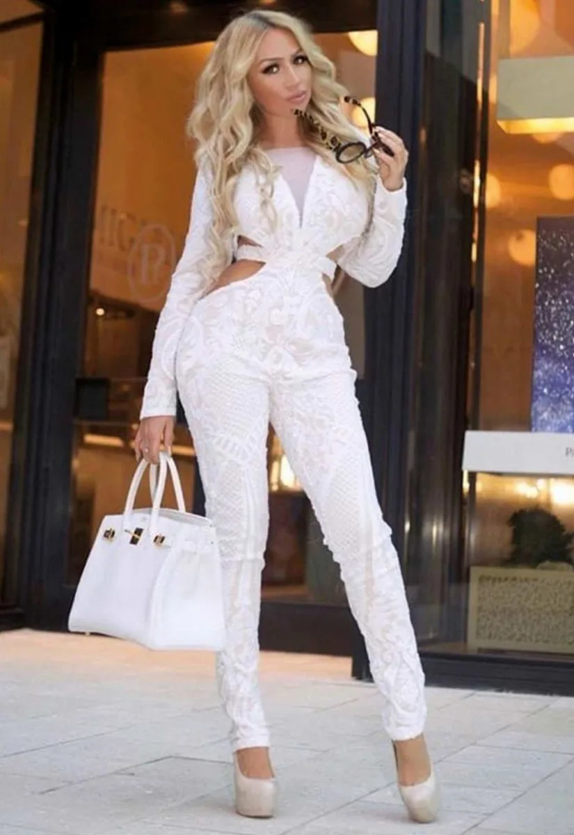 Nazz Collection White Toxic Jumpsuit - Image 8