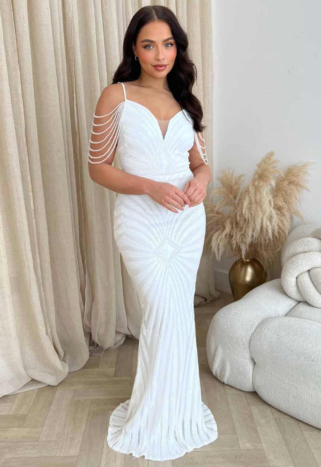 Nazz Collection White Vanity Maxi Dress - Image 5