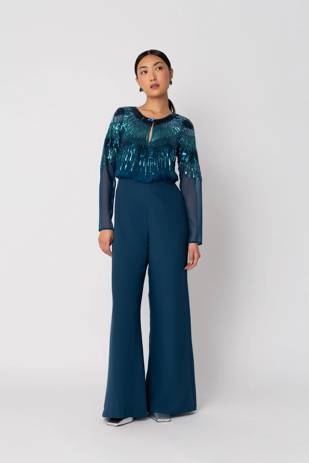 Raishma Couture Blue Nerissa Jumpsuit