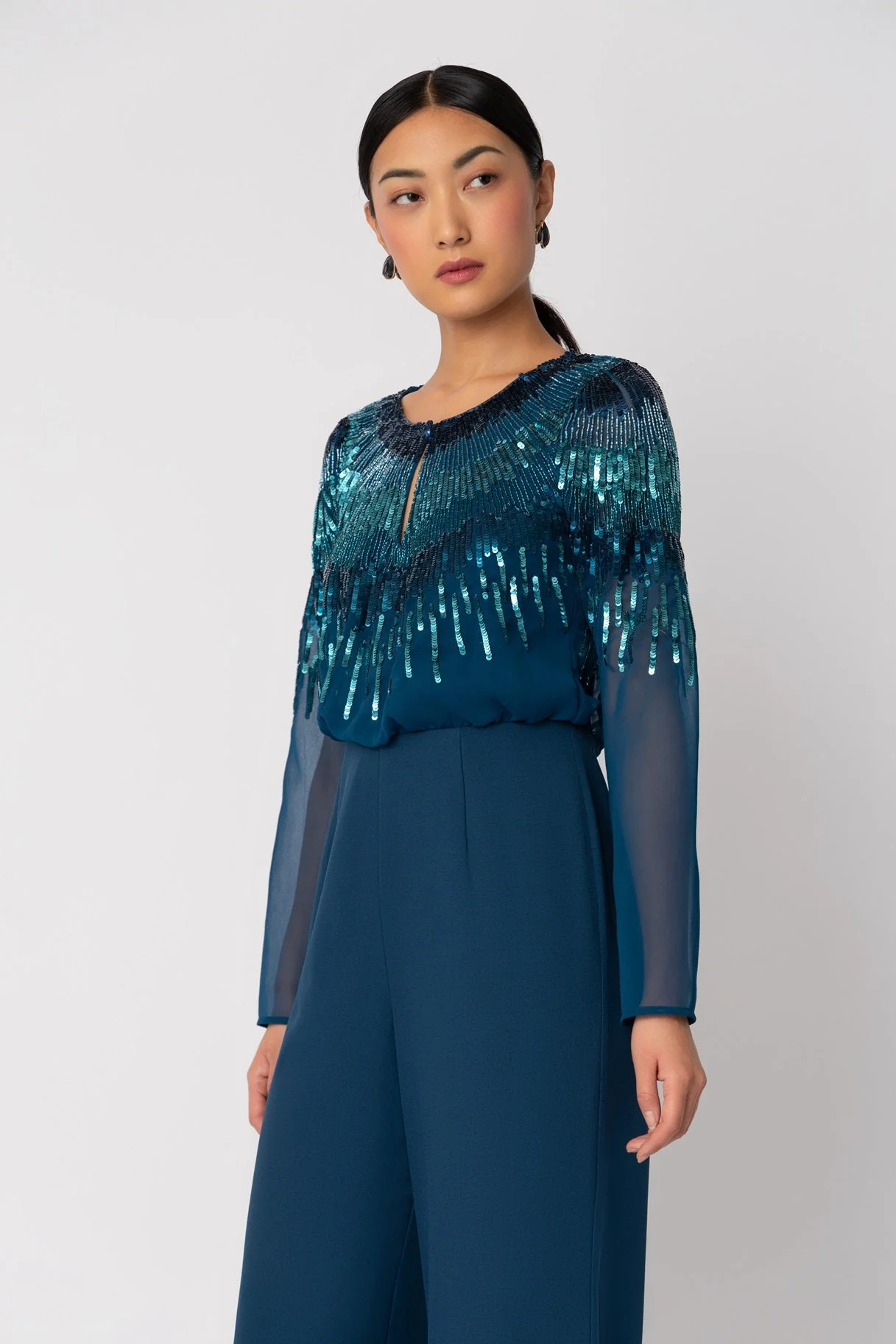 Raishma Couture Blue Nerissa Jumpsuit - Image 2