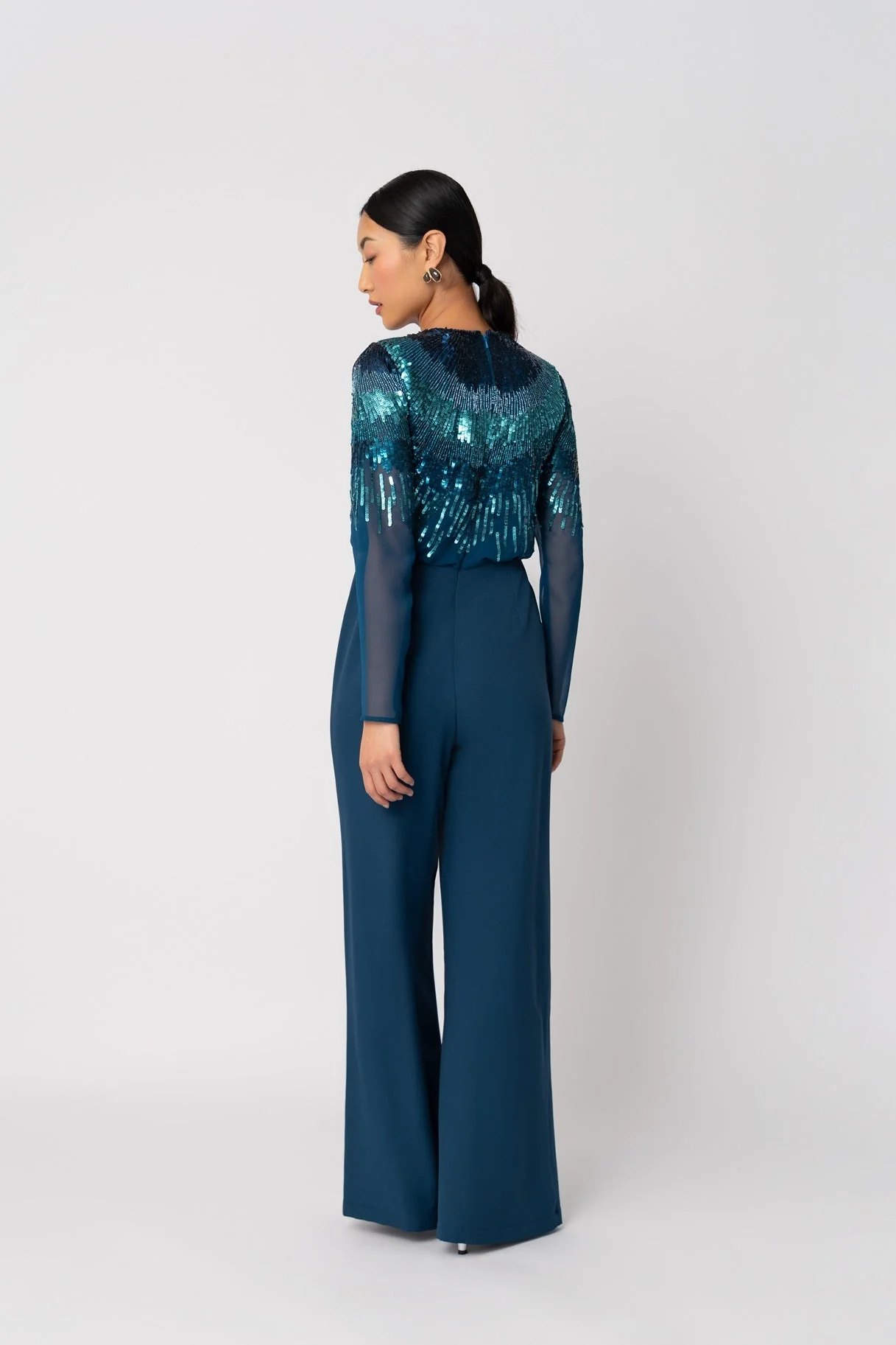 Raishma Couture Blue Nerissa Jumpsuit - Image 3