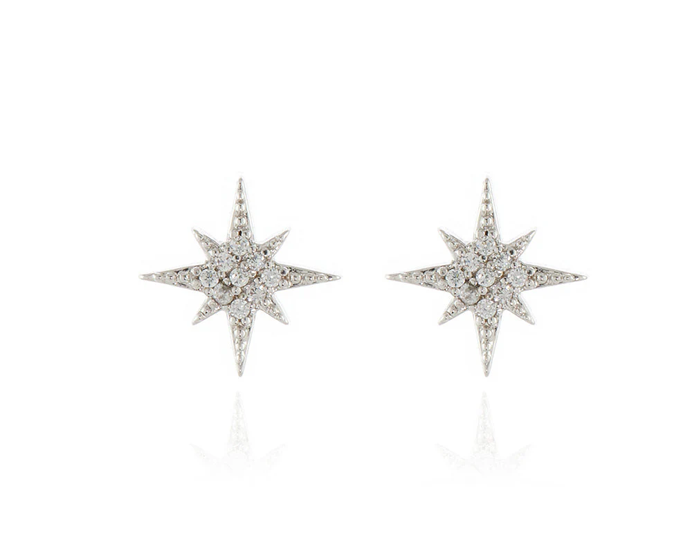 Cachet London North Star Silver Earrings - Image 11