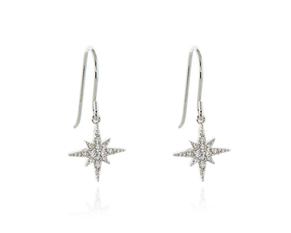 Cachet London North Star Silver French Wire Earrings - Image 11