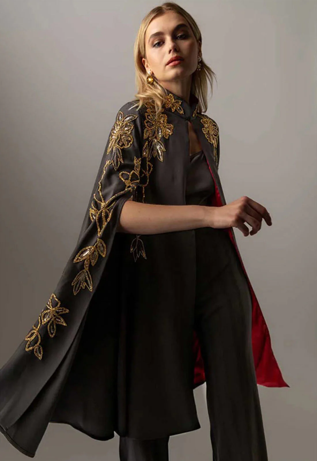 Raishma Couture Black Nyx Cape - Image 2