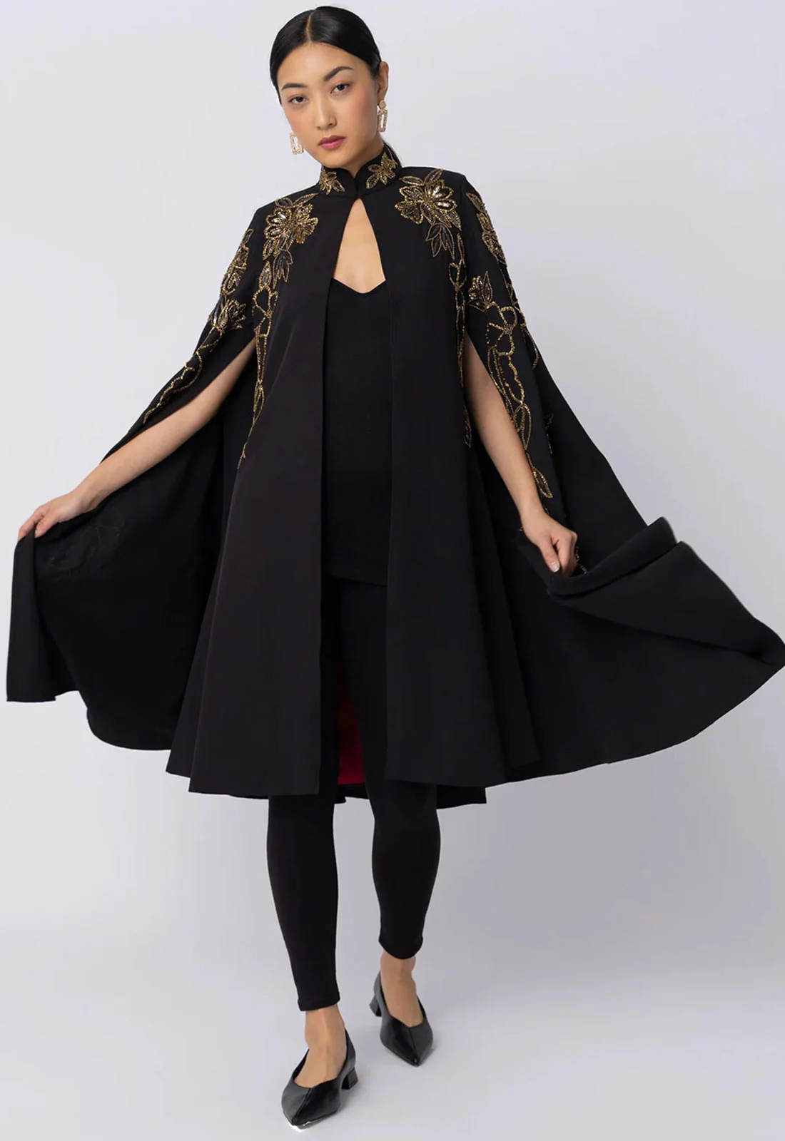 Raishma Couture Black Nyx Cape - Image 3