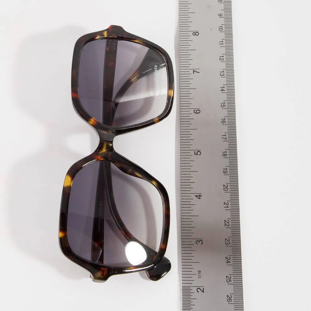 Oversized Tortoise Fashion Frame Sunglasses Set: ASSORTED - Image 6
