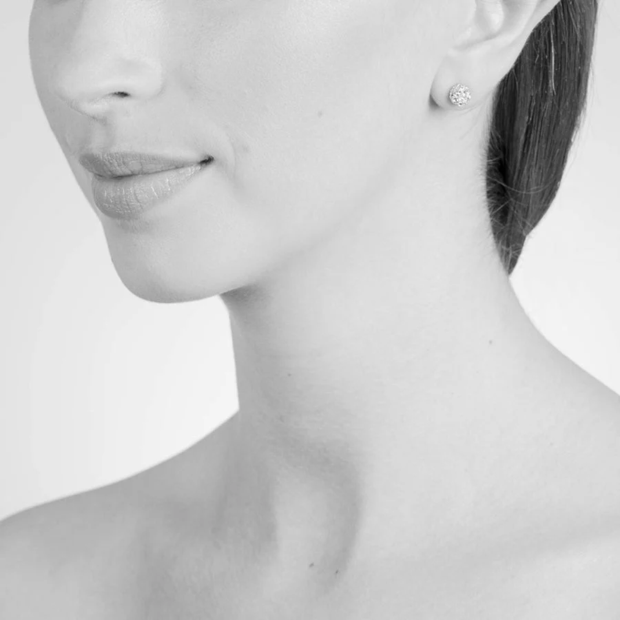 Cachet London Pom Pom Silver Earrings - Image 2