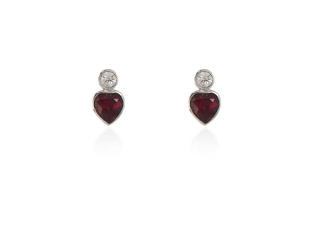 Cachet London Posy Simple Silver Siam Earrings - Image 11