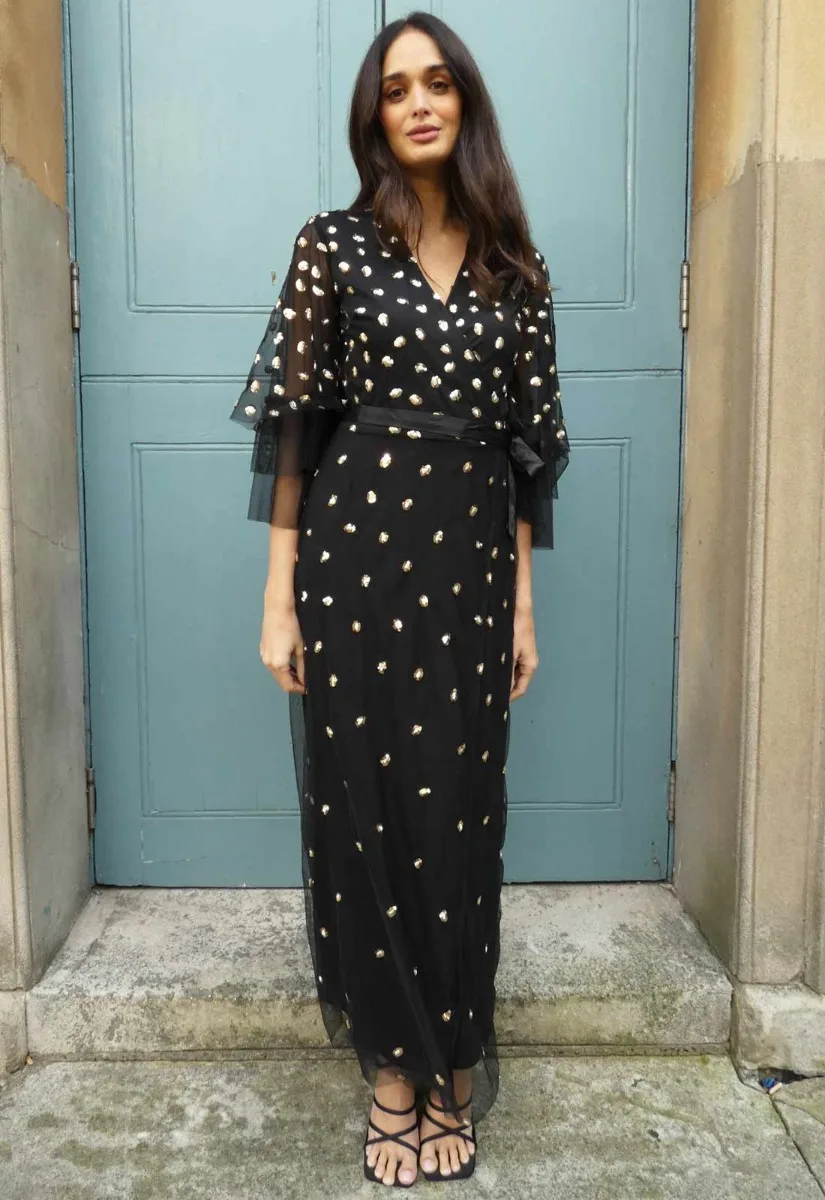 Raishma Couture Black Chlo Maxi Dress - Image 5