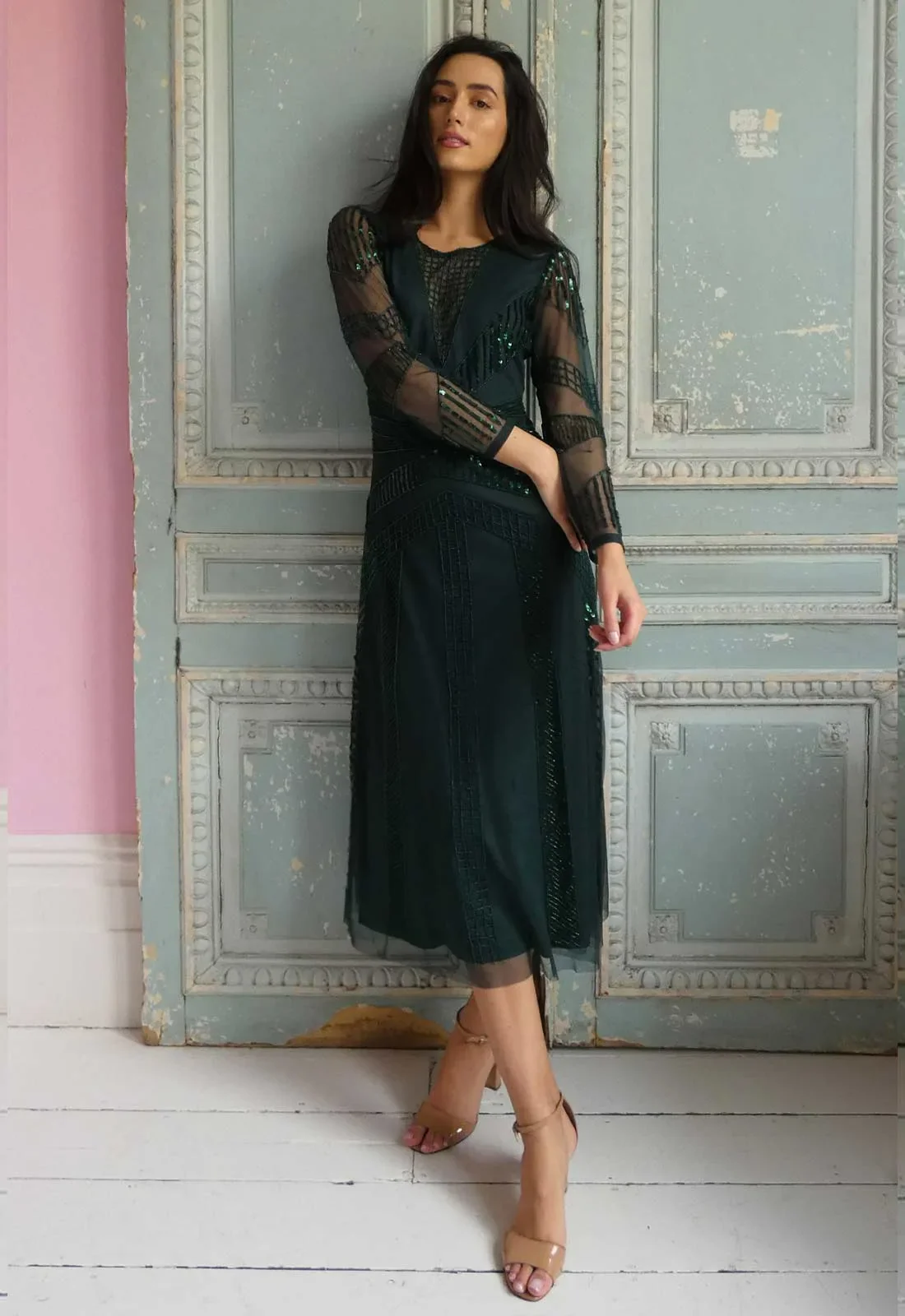 Raishma Couture Green Astra Dress - Image 5