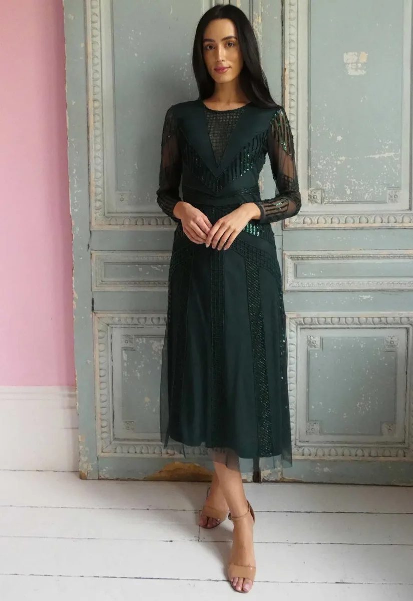 Raishma Couture Green Astra Dress - Image 7