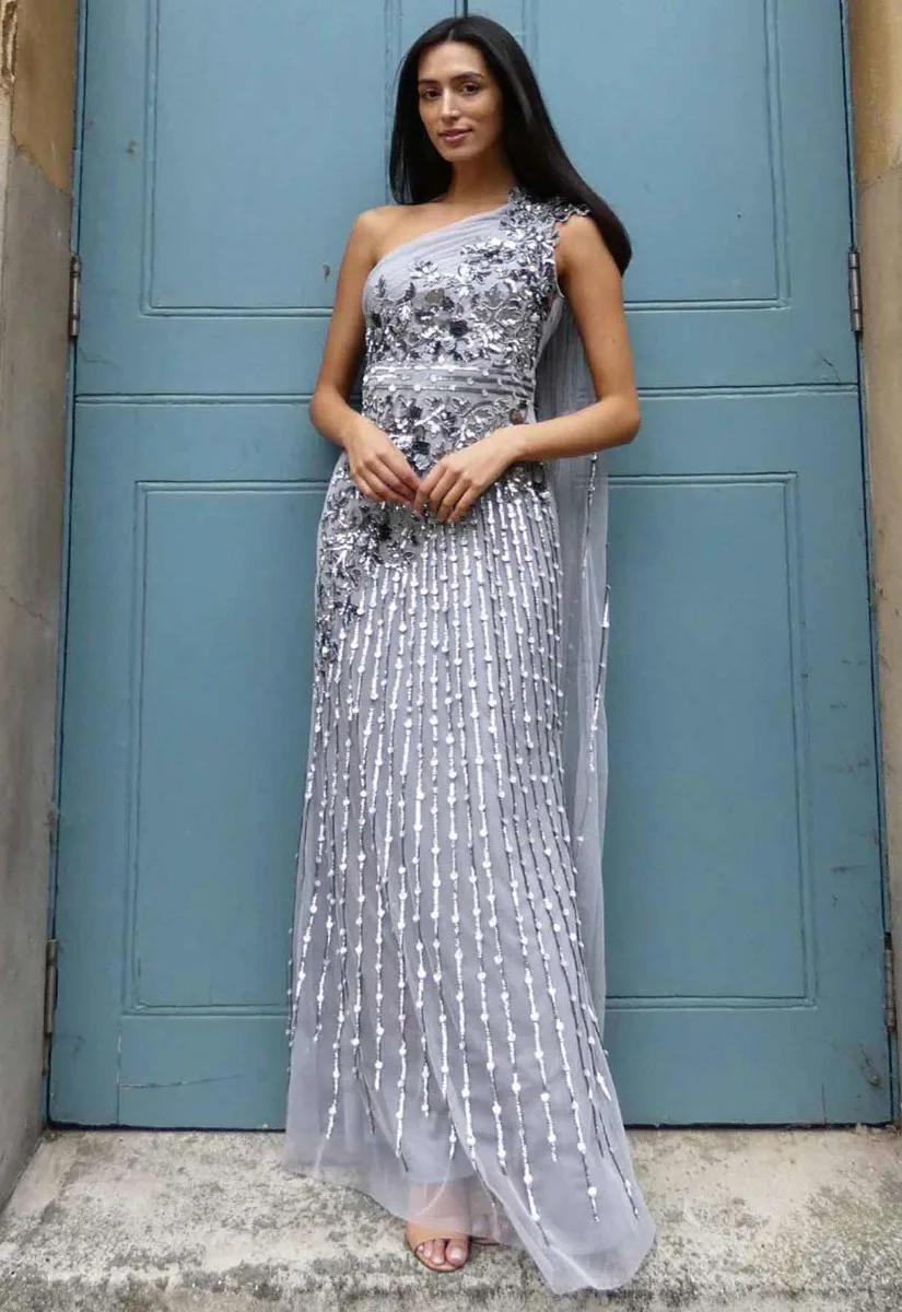 Raishma Couture Grey Sorrel Gown - Image 10