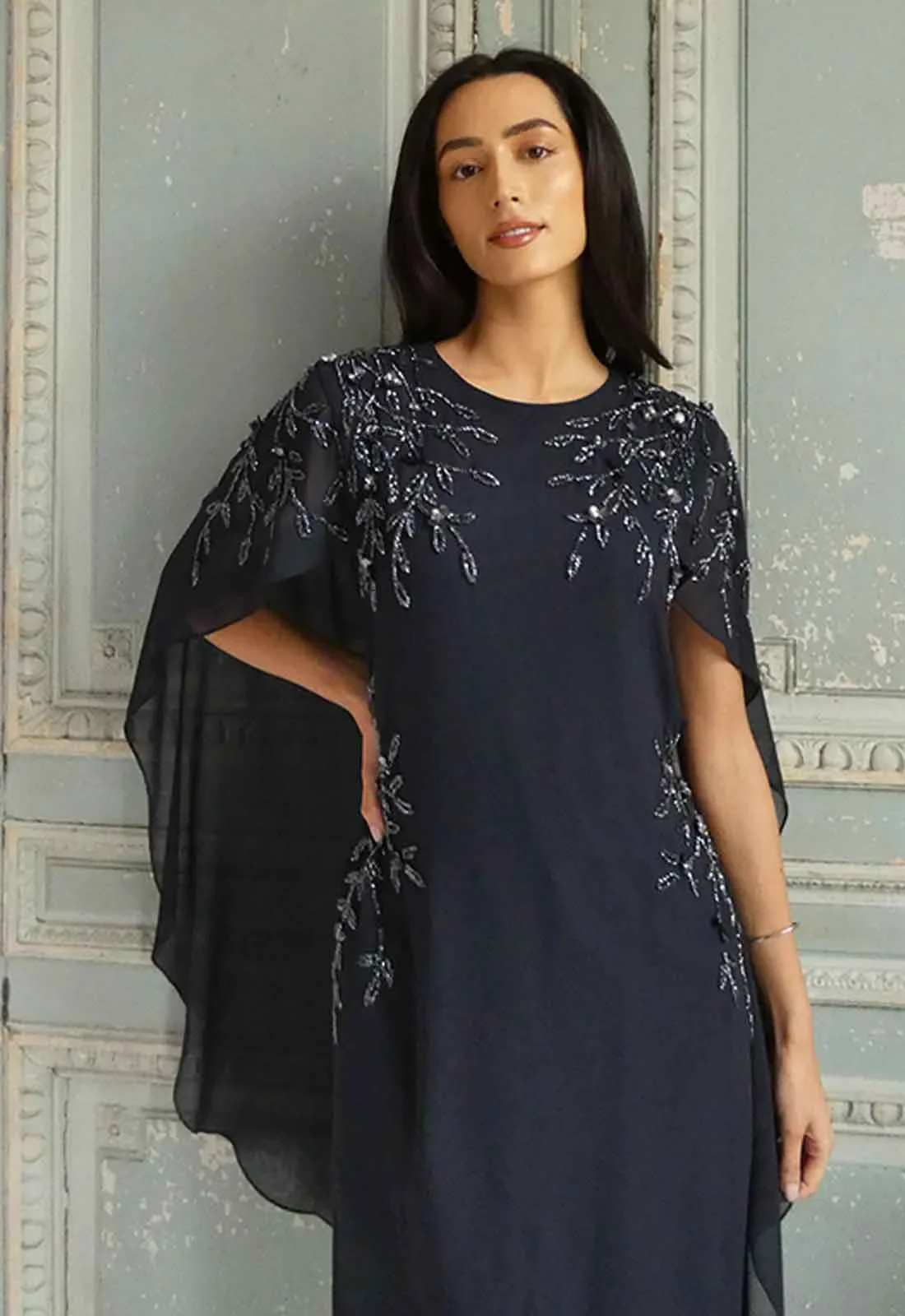 Raishma Couture Navy Bella Cocktail Dress - Image 2