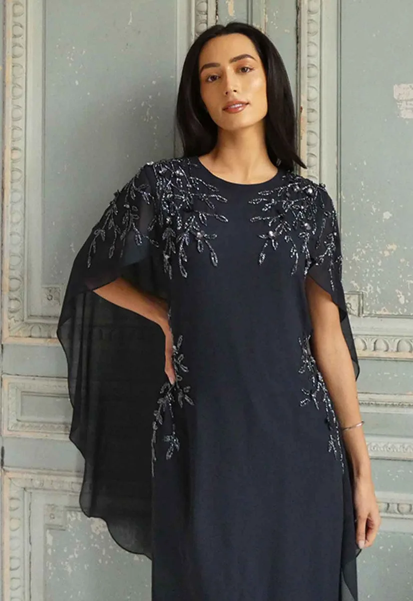 Raishma Couture Navy Bella Cocktail Dress - Image 7