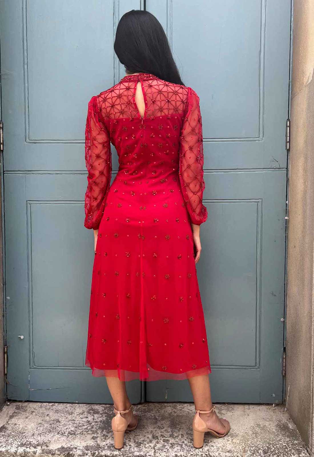 Raishma Couture Red Adele Dress - Image 2